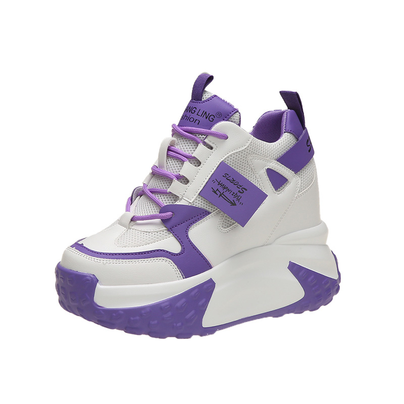Chunky Sneaker Platform - أحذية رياضية نسائية بكعب عالٍ 9.5