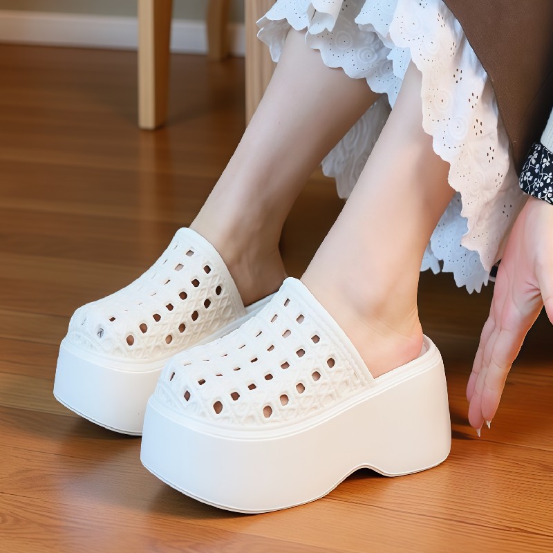 Chunky Sneaker Platform - شباشب نسائية صيفية بكعب سميك 7