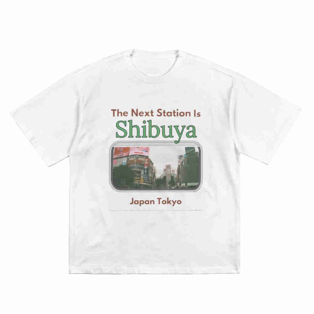 تي شيرت قصير الأكمام من القطن  - مراجعة Street Fashion Shibuya وسعره