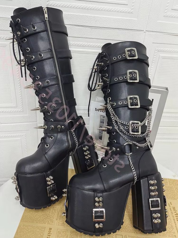 أحذية نسائية بتصميم بانك، بنعل - مراجعة Street Fashion Punk وسعره