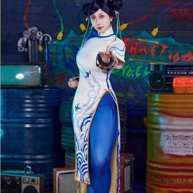 فستان Game Chun-Li التنكري للش - مراجعة Street Fashion Dress وسعره