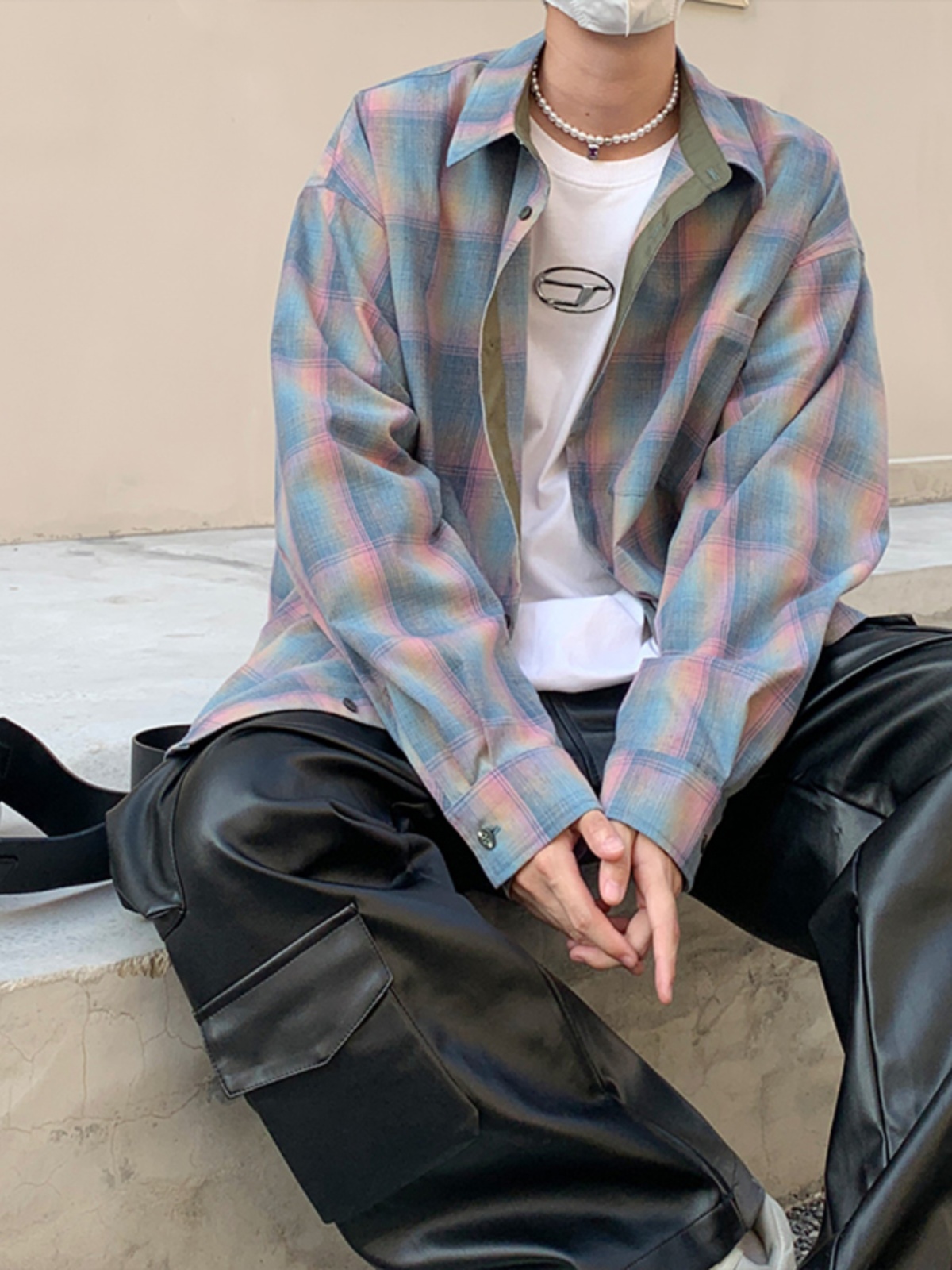 قميص رجالي مربعات بأكمام طويلة - مراجعة Street Fashion Co وسعره